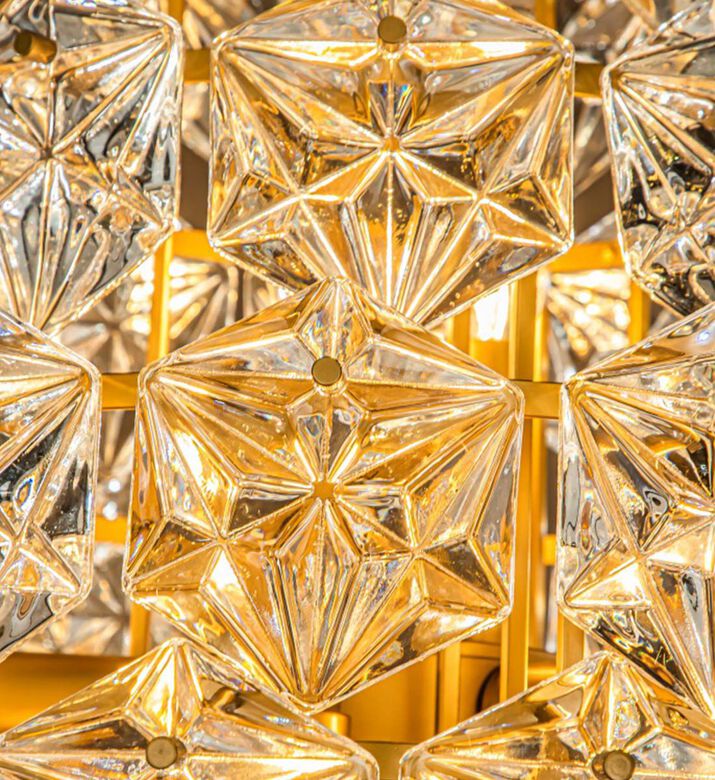 Baroque Delhi Glass Floor Lamp, Packshot View