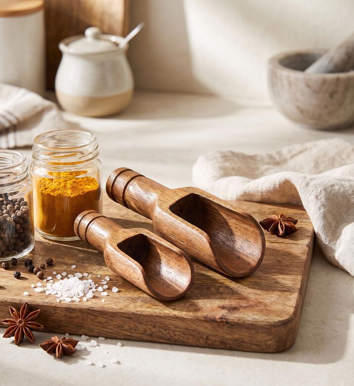 Estia Allure Wooden Scoop For Spices, Model View