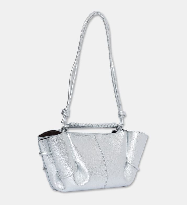 Hereu Pleated Metallic Handbag, Packshot View