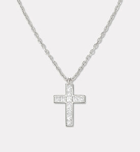 Nomination Princess-cut Crystals Silver-tone Necklace, Packshot View