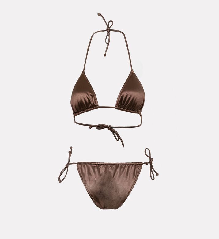 Reborn Shiny Bikini Side Tie Bottom Set, Packshot View