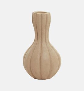 Light and Living Zucca Squash Shaped Vase, Beige, 19.5x34-cm, Packshot View