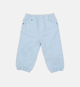 Elastic Waistband Regular-fit Pants