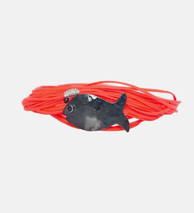 Orange Multiple Tour Fish Wrap Bracelet