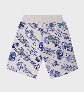 Boy Printed Mid-rise Sweat Shorts Boy Printed Mid-rise Sweat Shorts