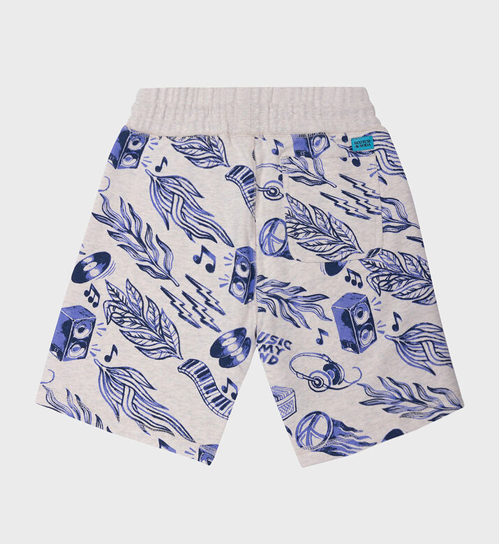 Boy Printed Mid-rise Sweat Shorts Boy Printed Mid-rise Sweat Shorts