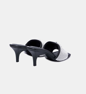 صندل كعب عالي جي مارك بحجر الراين