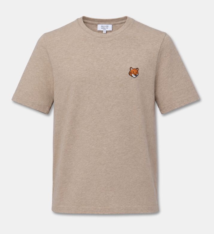 Maison Kitsune Classic Fox-embroidery Regular-fit T-shirt, Beige, Xl, Packshot View