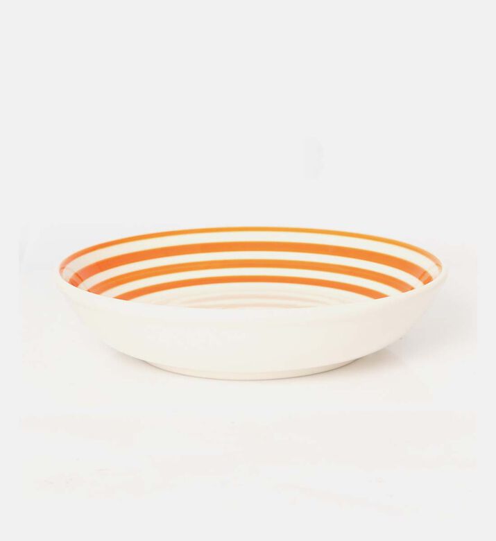 Easy Life Ceramic Color Mix Round-shape Bowl, Orange, Packshot View