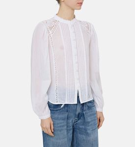 بلوزة غريسي دانتيل شفاف