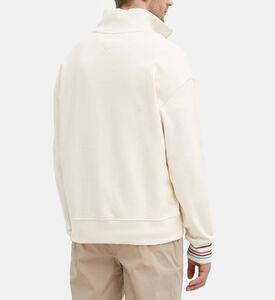 سويت شيرت بربع سحّاب بأحرف العلامة Th