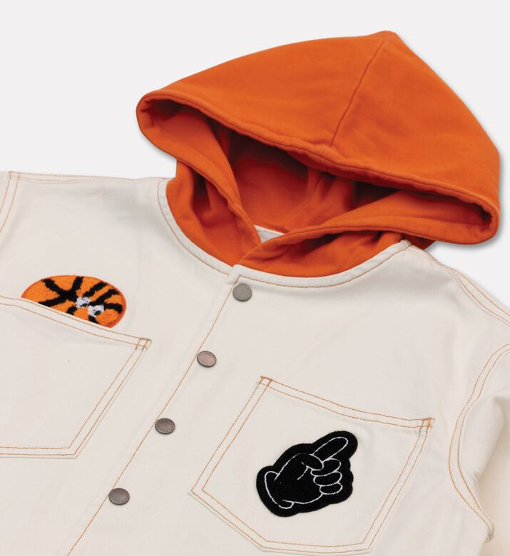 Stella McCartney Hooded Patch Embroidered Jacket, Packshot View