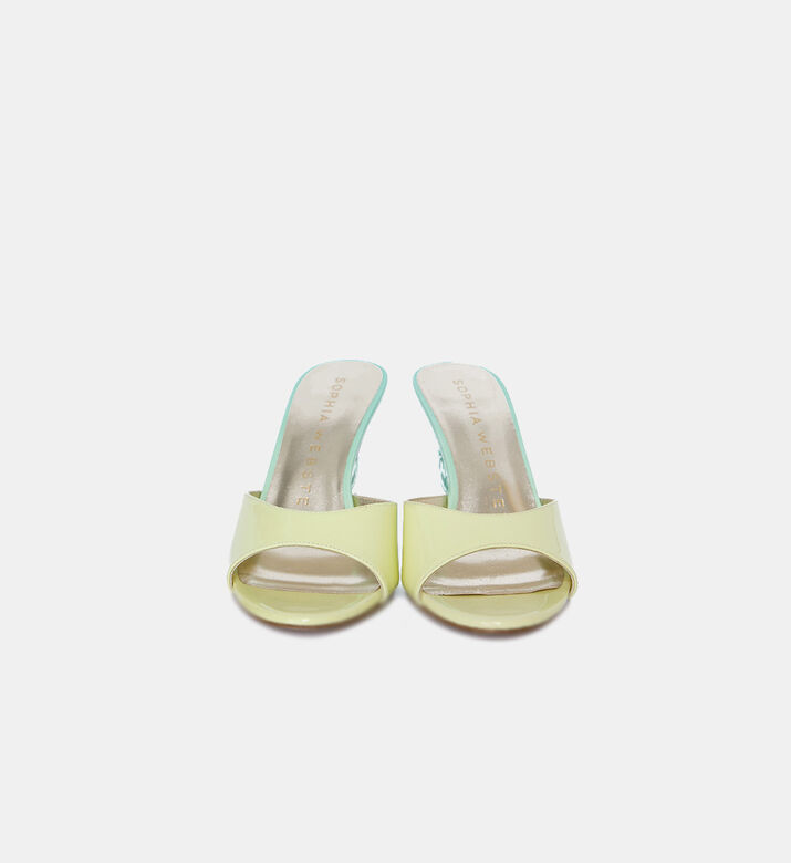 Paloma Leather Med Heel Sabots