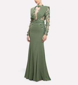 Michael Cinco Long Dress, Model View