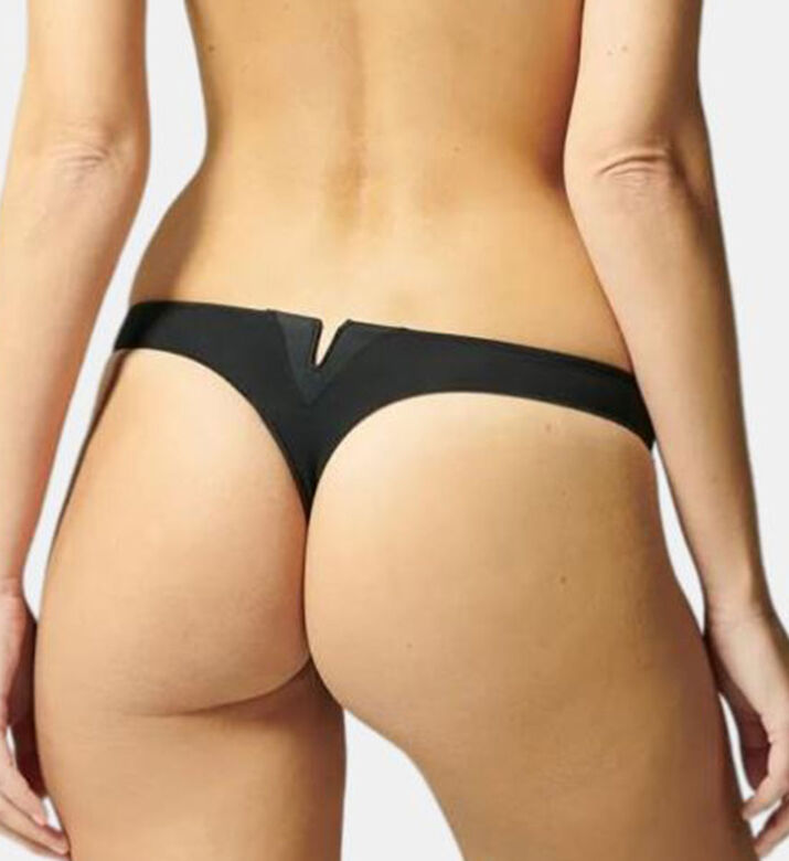 Saga Embroidered Thong
