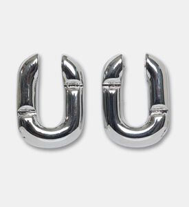 Marc Jacobs Erngs Huggie Hoops, Silver, Packshot View
