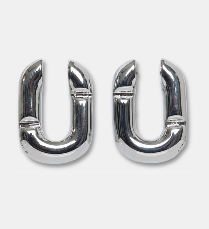 Marc Jacobs Erngs Huggie Hoops, Silver, Packshot View