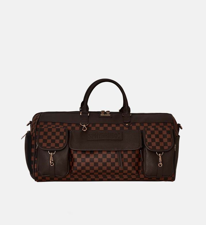 Pixel-embossed Duffle Bag