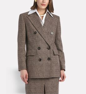 Luisa Spagnoli Saldato Checkered Jacket, Model View