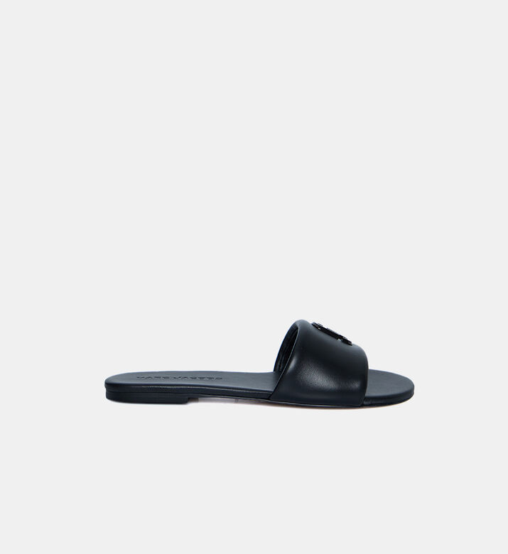 Marc Jacobs Leather Slide-on Sandal, Black, Eu-39, Packshot View