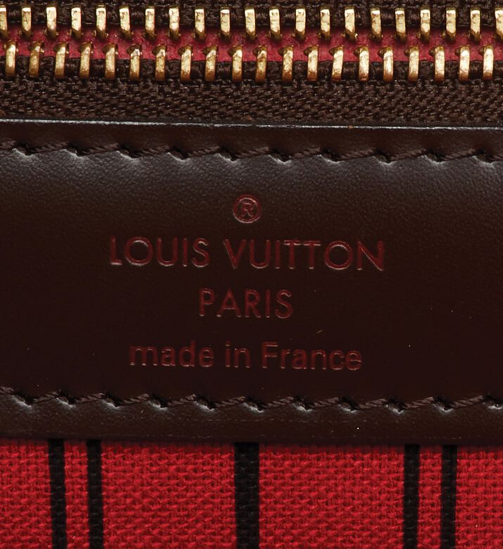 Louis Vuitton Preowned Louis Vuitton Damier Ebene Canvas Neverfull Bag, Packshot View