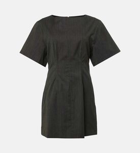 فستان غلاديس قصير بأكمام واسعة