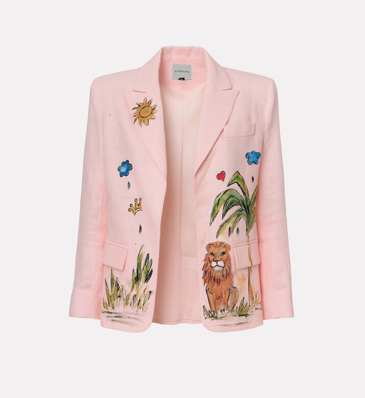 Angelina Lion-print Structured Blazer, Packshot View