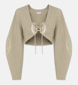 Barrage Calyx Cropped Lace Jacket, Packshot View