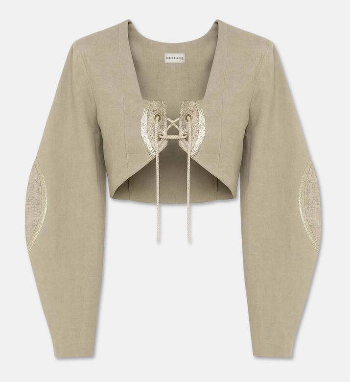 Barrage Calyx Cropped Lace Jacket, Packshot View