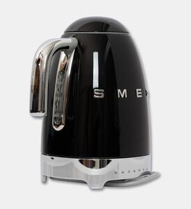 Smeg Standard Stainless Steel Kettle, Black, Packshot View