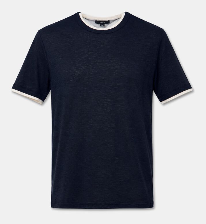 Vince Slub Cotton Regular-fit T-shirt, Grey, M, Packshot View