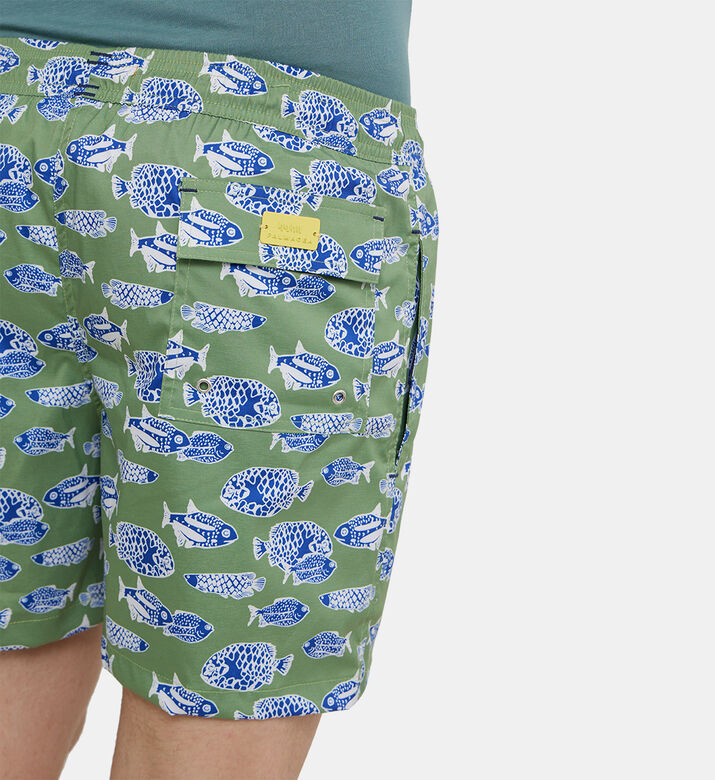 سروال سباحة بارو بطبعة أوراق شجر