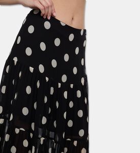 The Kooples Polka Dot-print Flared Skirt, Model View