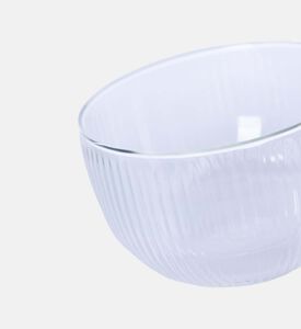 مجموعة أكواب زجاجية شفافة مزدوجة الجدران مخططة قطعتين 500 مل