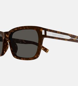 Thick Square Frame Dark Lenses Sunglasses 57