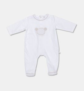 My First Collection Teddy Bear Quilted Romper, Packshot View