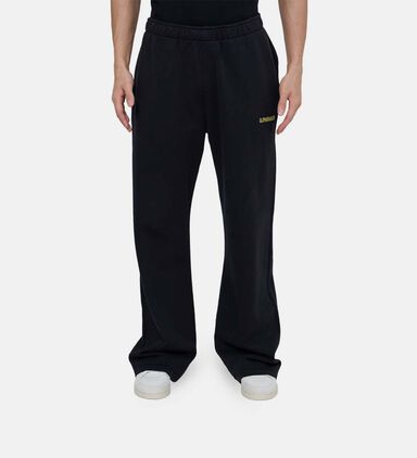 Tonal Logo-detail Wide-leg Pants