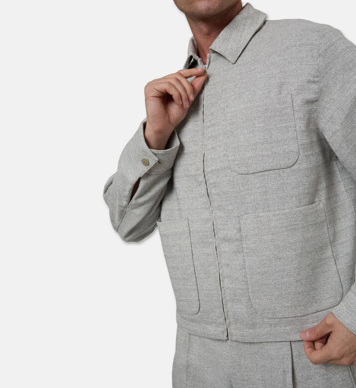 Lacoste Zip-front Regular-fit Parka Jacket, Model View