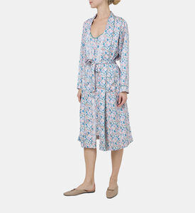 روب بوليستر مزين بأزهار