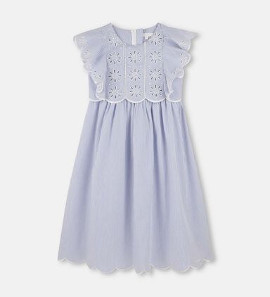 Striped Pattern Flared Dress