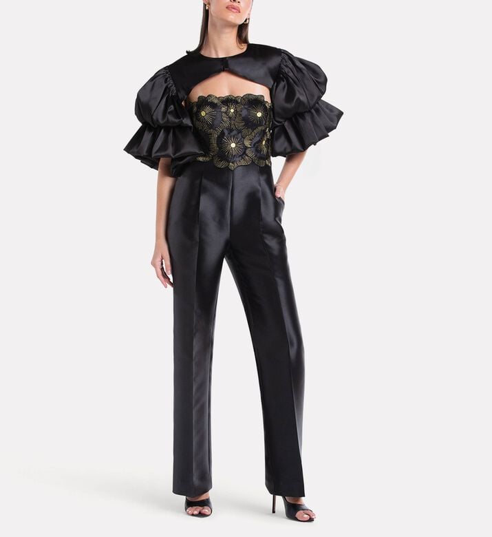Savanna Silk Bouffante Bolero, Model View