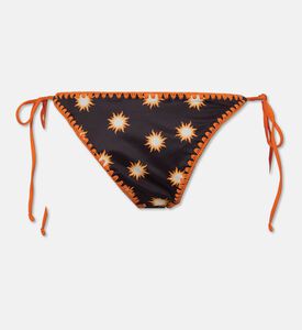 Leslie Amon Sunburst-print Adjustable Low-rise Bottoms, Packshot View