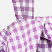 Prada Cotton Gingham Bow Detail Belted Midi Dress Preowned