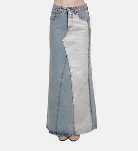 تنورة طويلة دنيم بـ 5 جيوب