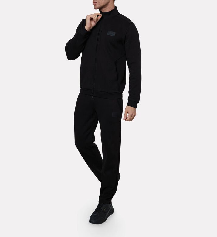 EA7 Cotton-blend Pants, Black, M, Model View