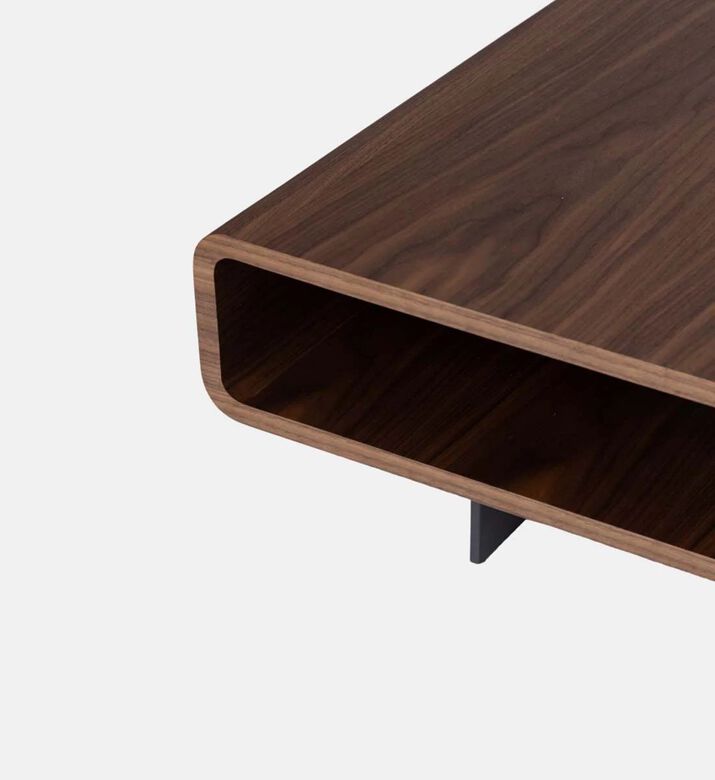 Home Deco and More Mount Rectangular Walnut Coffee Table, Packshot View