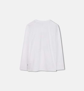 تيشيرت طويل الأكمام بطبعة رسومات