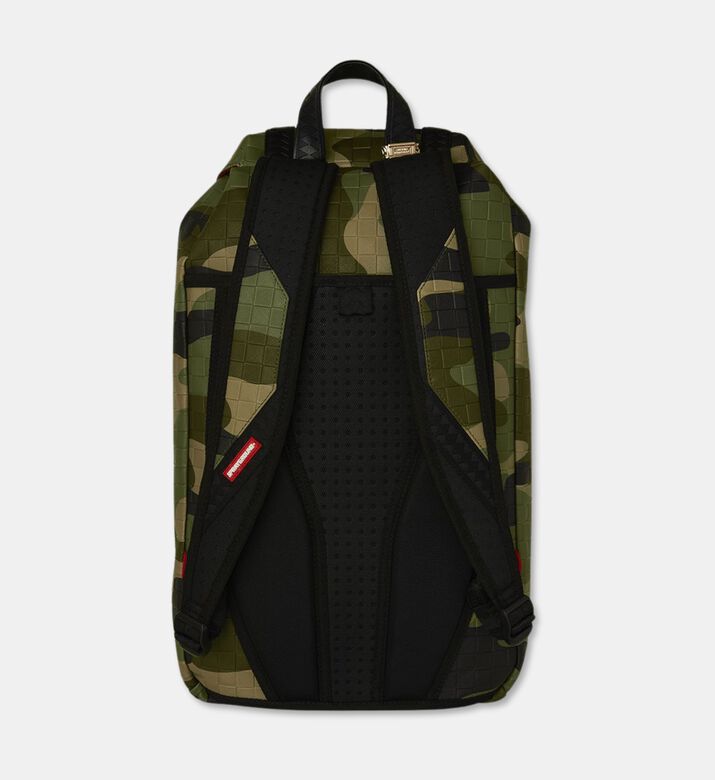 Sprayground Woodland Camo Checkered Hills Backpack, Packshot View