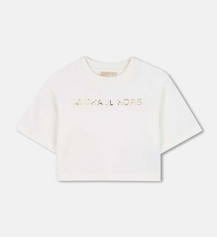 Metallic-effect High-density Print T-shirt