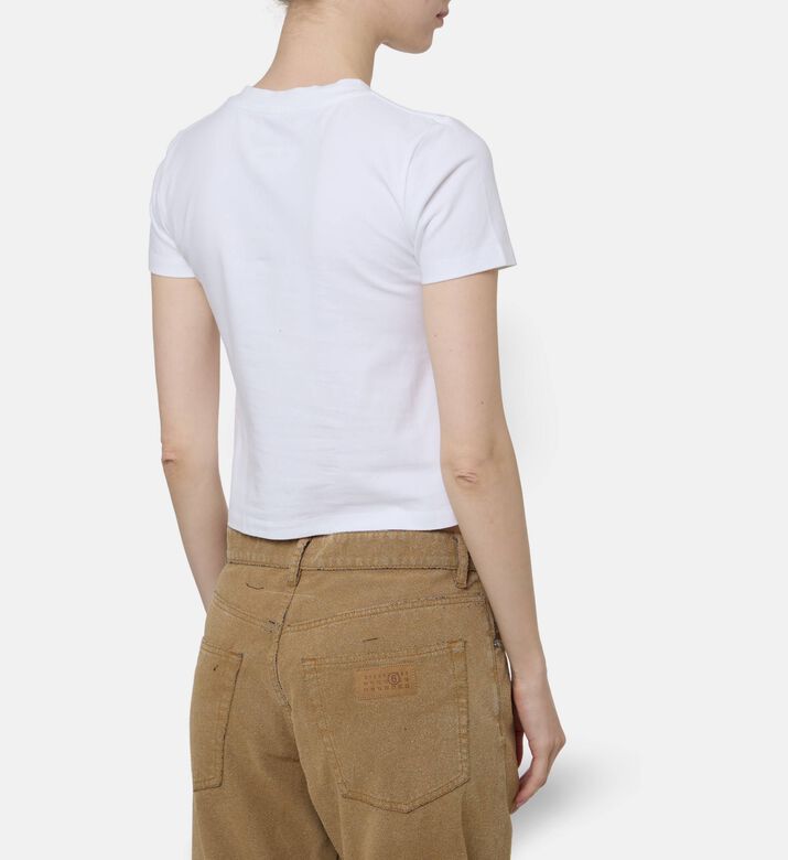 MM6 Logo-print Regular-fit T-shirt, Model View